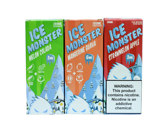 La guayaba de Mangerine del monstruo del hielo condimenta la botella plástica del jugo del cigarro de E con el casquillo a prueba de niños del dropper proveedor